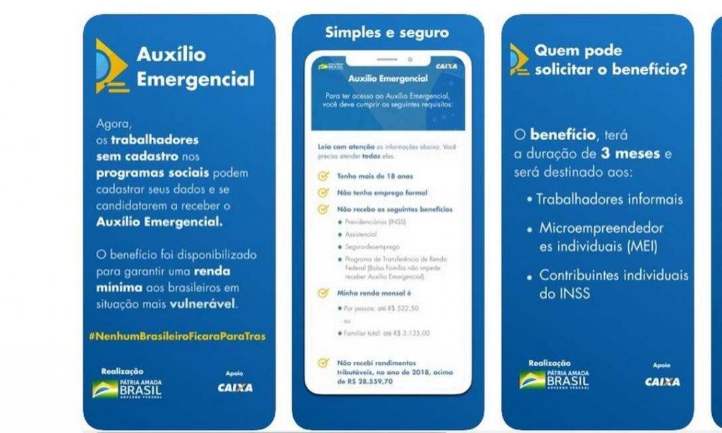 Governo lança site e app para auxílio emergencial de R$ 600 aos informais e MEI